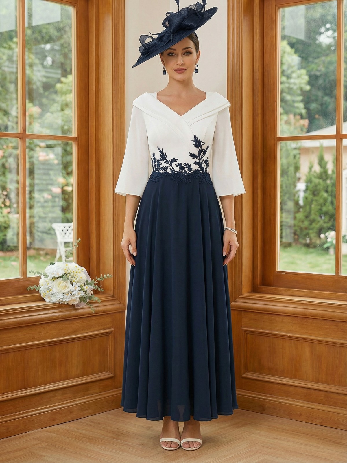 Chiffon V Neck A Line Mother of the Bride Dresses