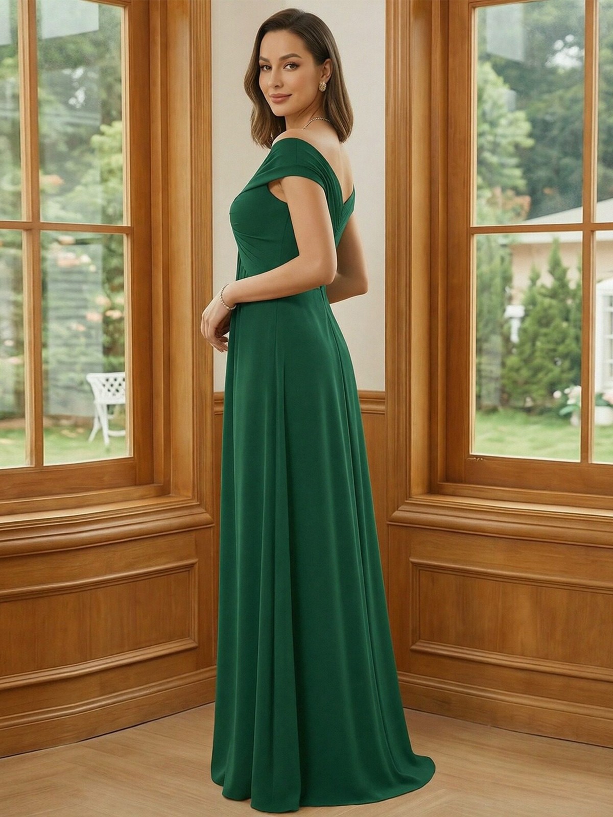 Chiffon Off the Shoulder Sweetheart Mother of the Bride Dresses