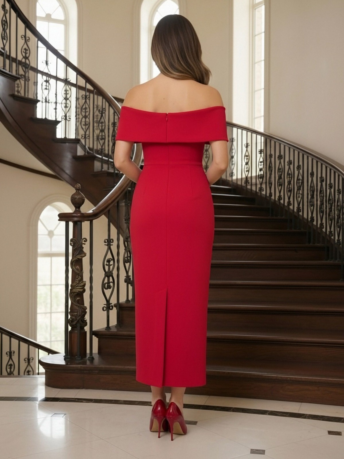 Off the Shoulder Satin Mermaid Mother of the Bride Dresses