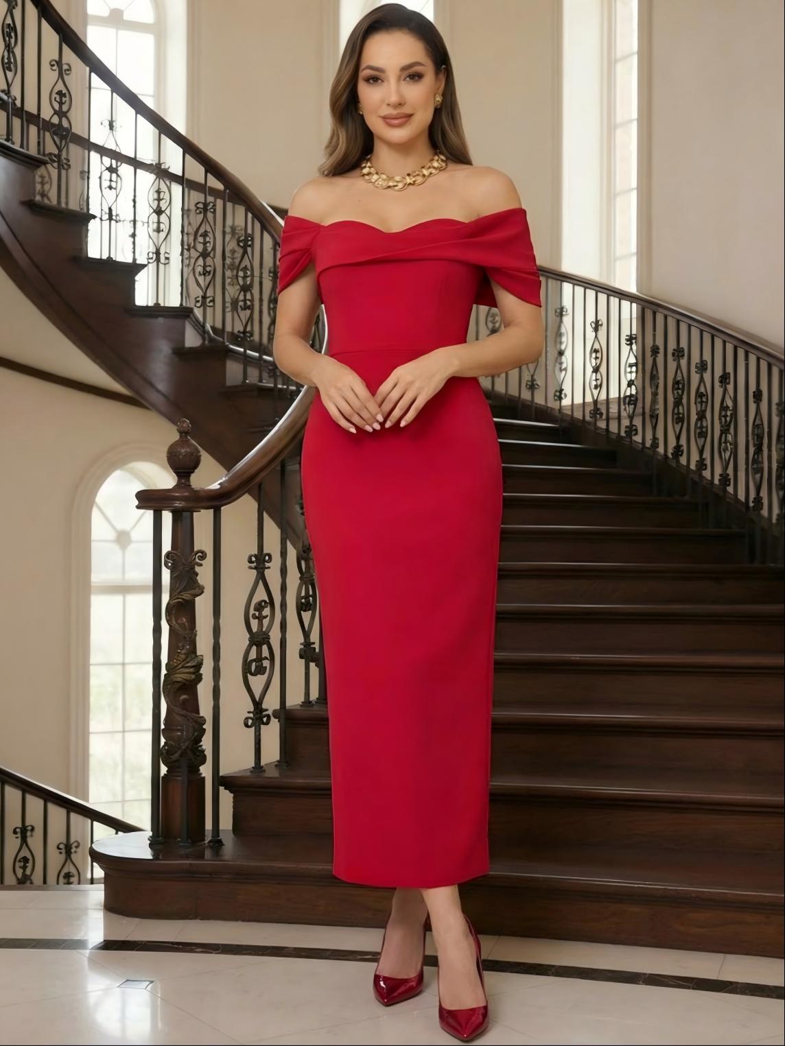 Off the Shoulder Satin Mermaid Mother of the Bride Dresses