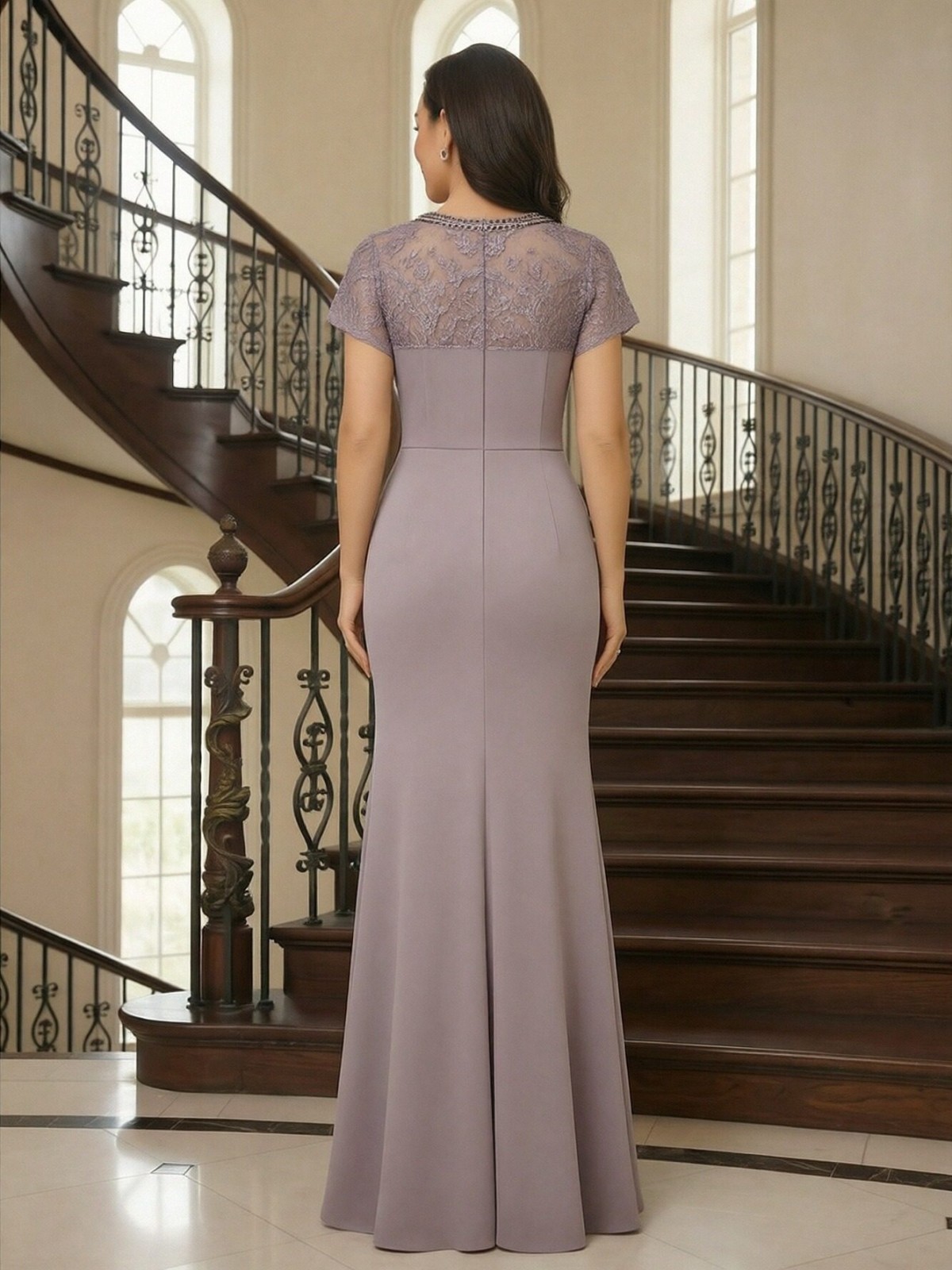 Lace Appliques Chiffon Mother of the Bride Dresses