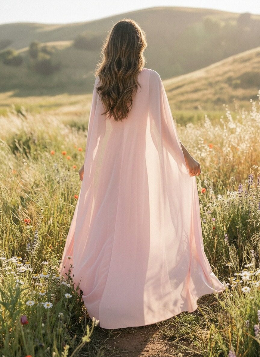 Round Neck Chiffon A Line Pleated Mother of the Bride Dresses