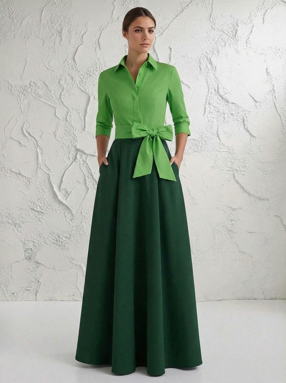 Chiffon V Neck A Line Bow Mother of the Bride Dresses