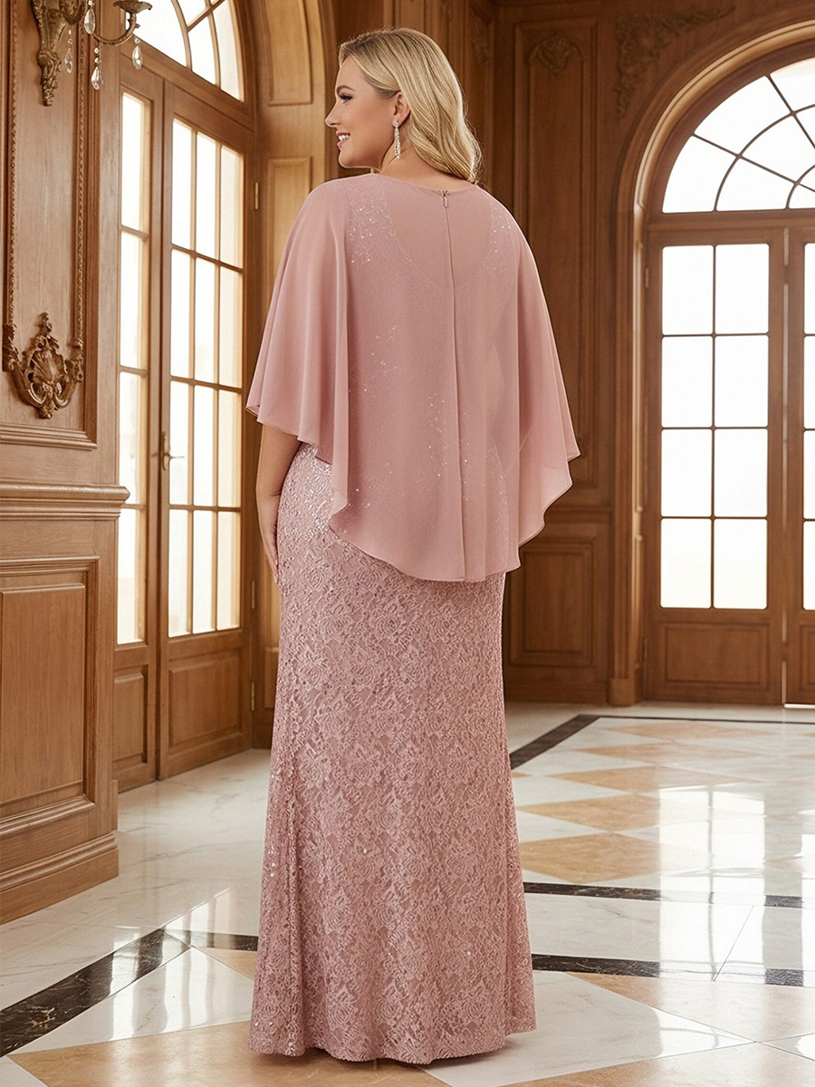 Lace Appliques Scoop Neck Mother of the Bride Dresses with Jackets