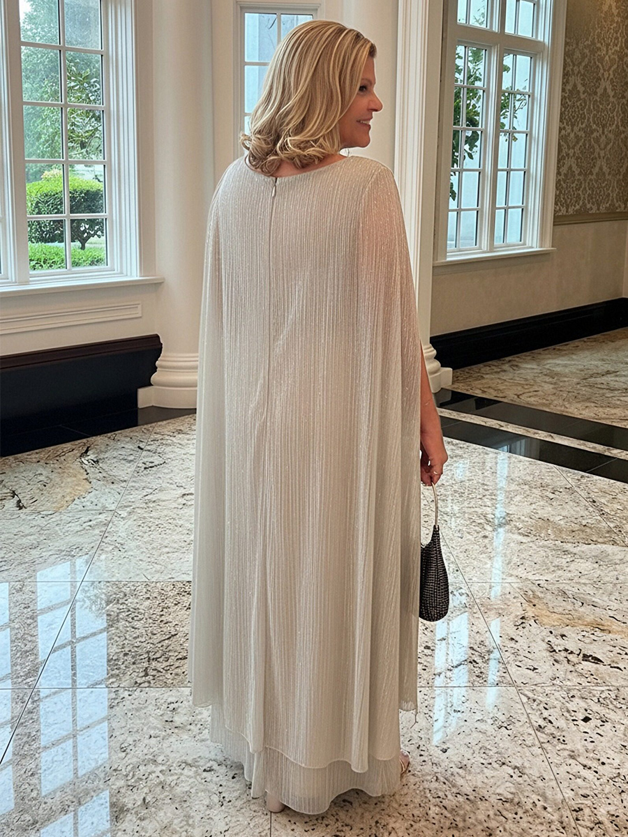 Sequin V Neck Ruched Mother of the Bride Dresses