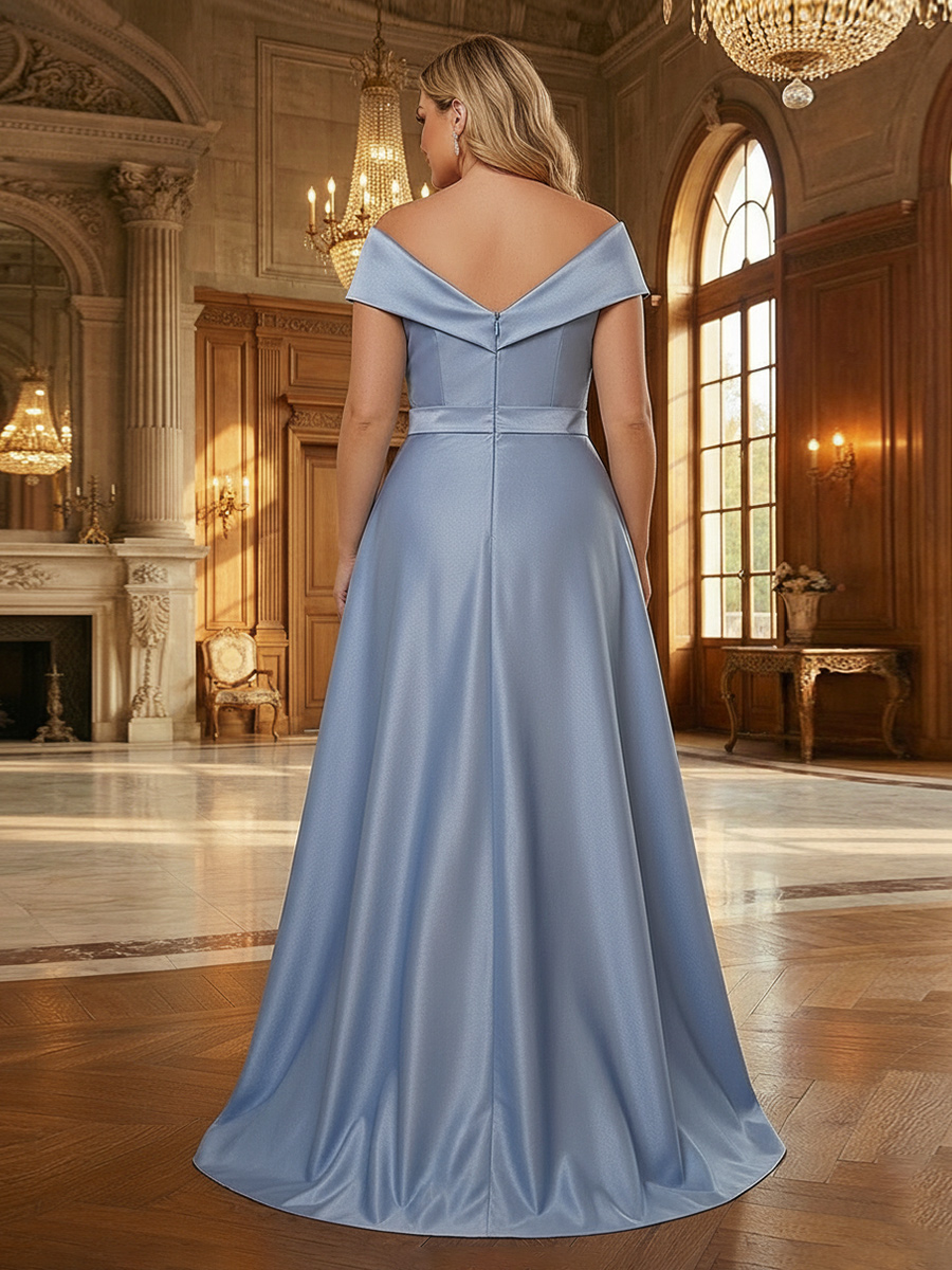 Lace Appliques V Neck Mother of the Bride Dresses