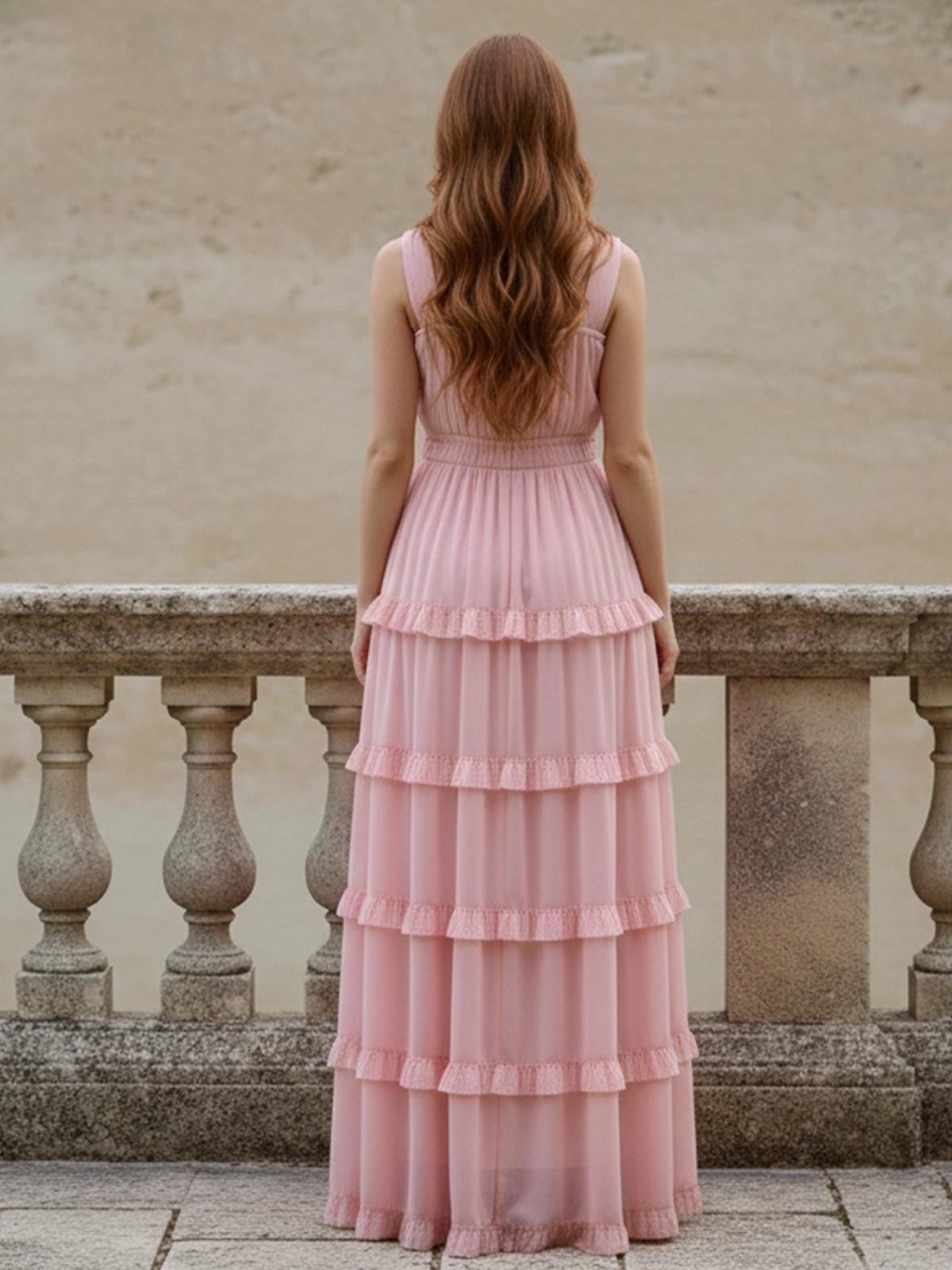 Chiffon A Line Spaghetti Straps Sleeveless Pleated Square Neck Formal Dresses