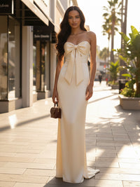 Strapless Satin Sweetheart Mermaid Prom Dresses