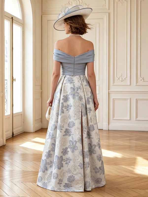A Line Off Shoulder Sleeveless Mother of the Bride Dresses