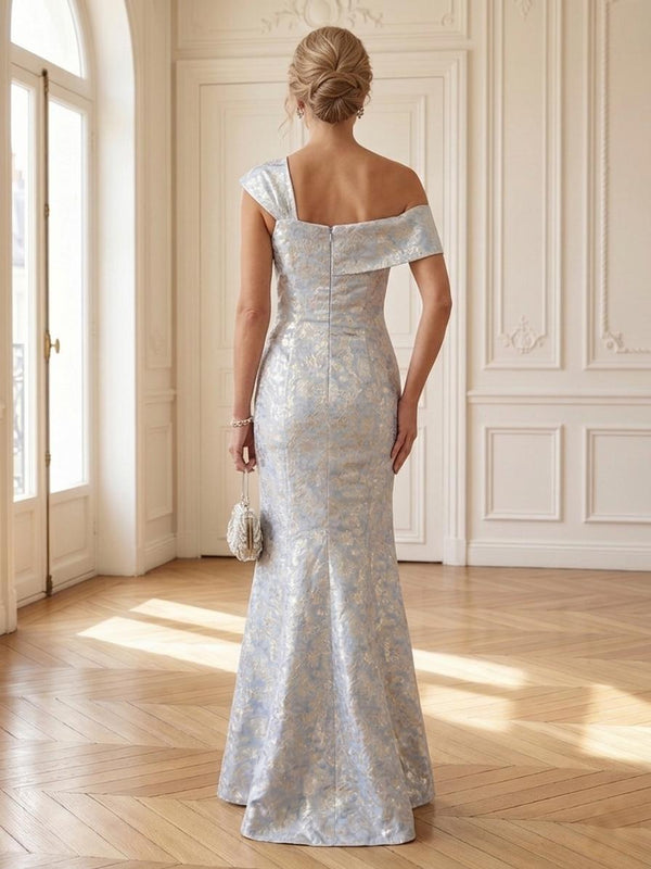 Mermaid Off Shoulder Sleeveless Long Mother of the Bride Dresses