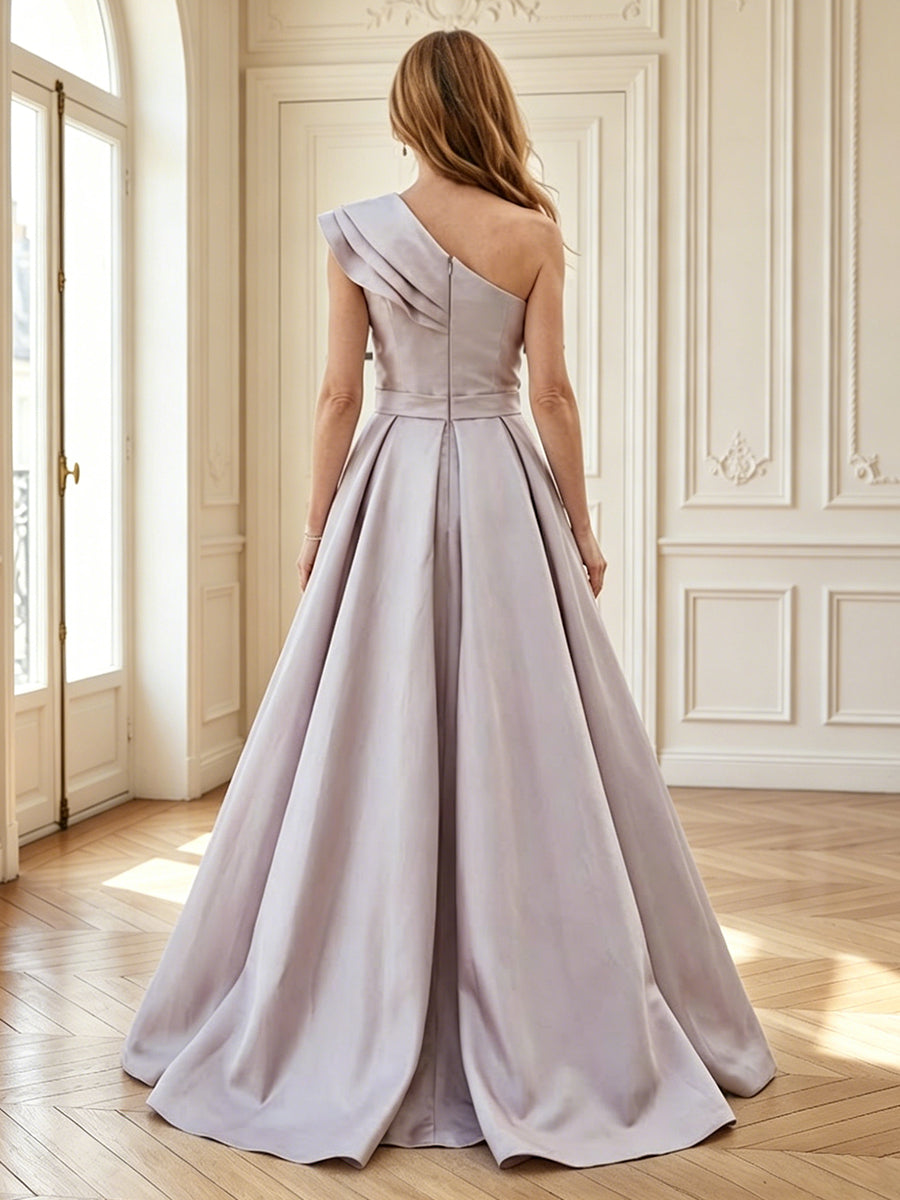Mermaid One Shoulder Sleeveless Long Mother of the Bride Dresses