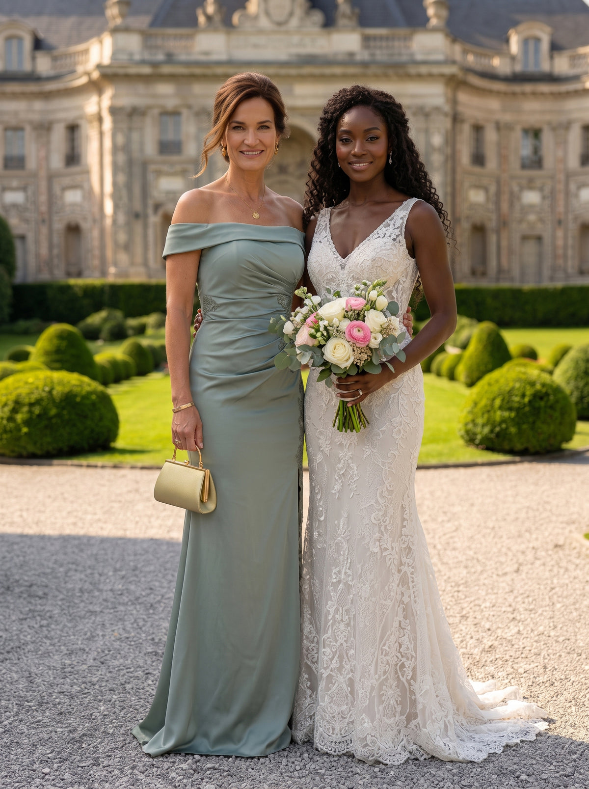 Mermaid One Shoulder Sleeveless Long Mother of the Bride Dresses