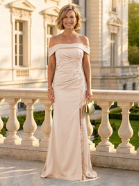 Mermaid One Shoulder Sleeveless Long Mother of the Bride Dresses