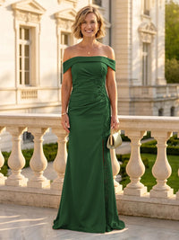 Mermaid One Shoulder Sleeveless Long Mother of the Bride Dresses