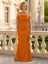 Mermaid One Shoulder Sleeveless Long Mother of the Bride Dresses