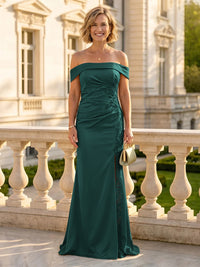 Mermaid One Shoulder Sleeveless Long Mother of the Bride Dresses