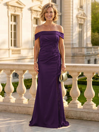 Mermaid One Shoulder Sleeveless Long Mother of the Bride Dresses