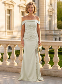 Mermaid One Shoulder Sleeveless Long Mother of the Bride Dresses