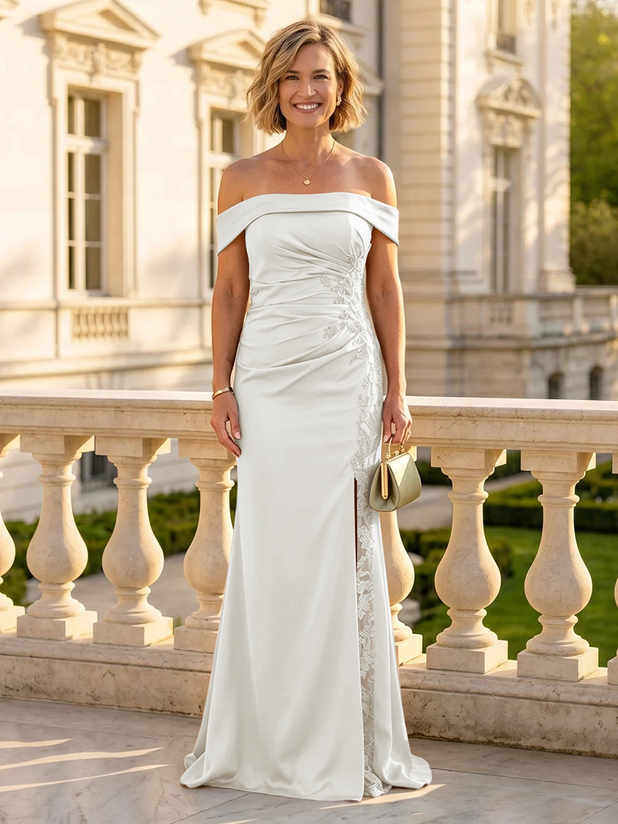 Mermaid One Shoulder Sleeveless Long Mother of the Bride Dresses