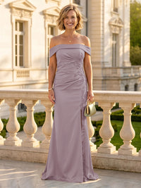 Mermaid One Shoulder Sleeveless Long Mother of the Bride Dresses