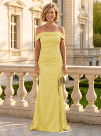 Mermaid One Shoulder Sleeveless Long Mother of the Bride Dresses