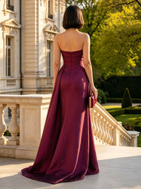 Satin Mermaid One Shoulder Sleeveless Mother of the Bride Dresses