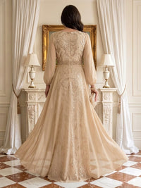 Mermaid Round Neck Long Sleeves Mother of the Bride Dresses