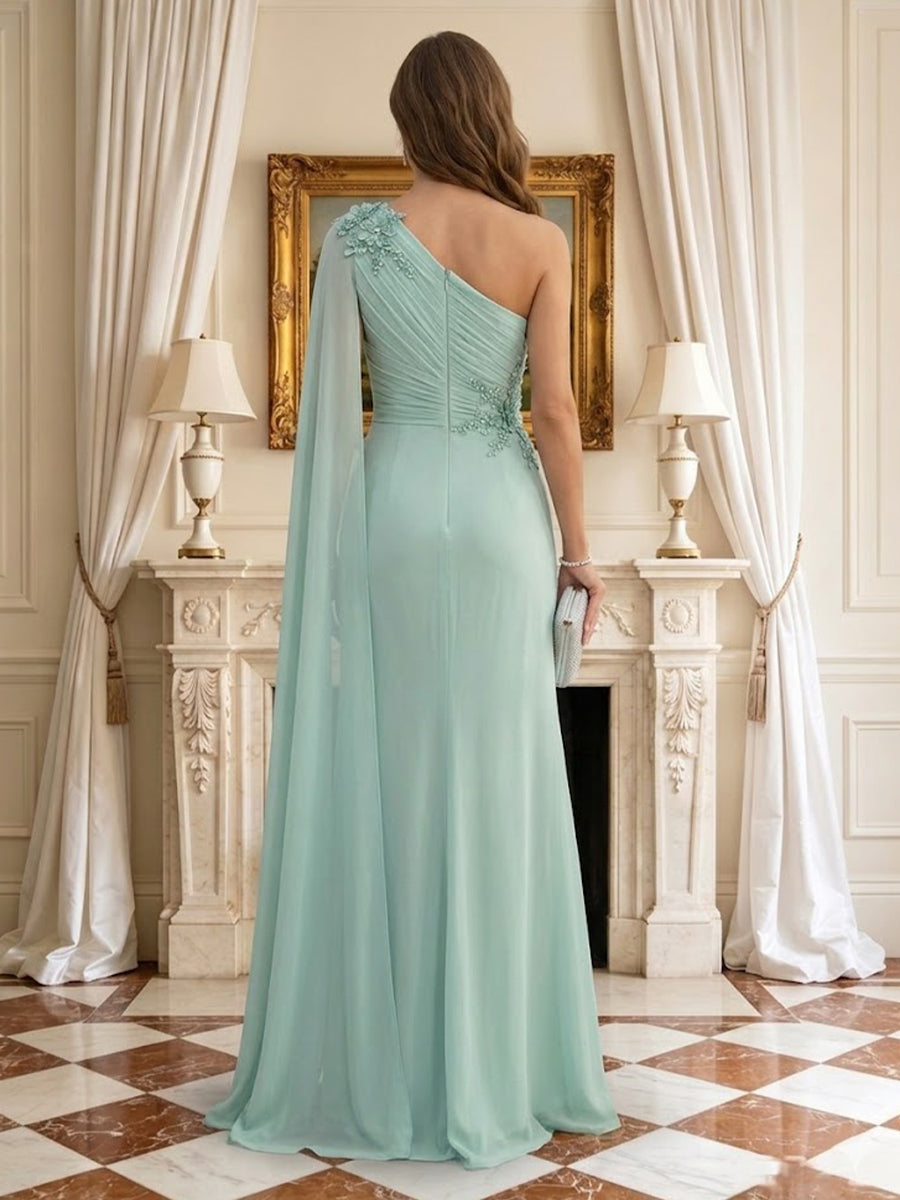 Mermaid One Shoulder Sleeveless Mother of the Bride Dresses