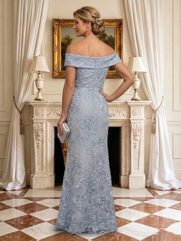 Mermaid Off Shoulder Sleeveless Mother of the Bride Dresses