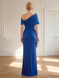 Satin One Shoulder Mermaid Sheath Mother of the Bride Dresses
