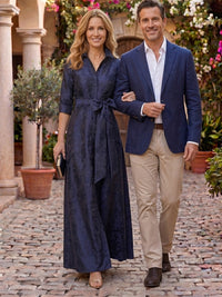 Jacquard A Line V Neck Long Sleeves Long Mother of the Bride Dresses with Bow