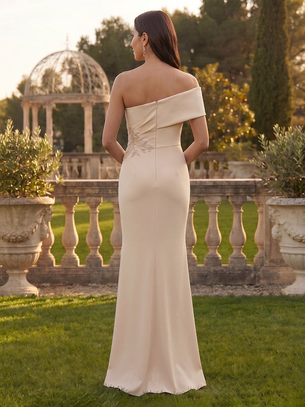 Mermaid Off Shoulder Sleeveless Mother of the Bride Dresses
