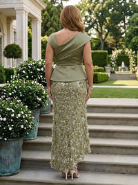 Plus Size Mermaid Sequin Ruffles Mother of the Bride Dresses