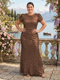 Sequin Jewel Mermaid Mother of the Bride/Groom Dresses Plus Size