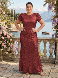 Sequin Jewel Mermaid Mother of the Bride/Groom Dresses Plus Size