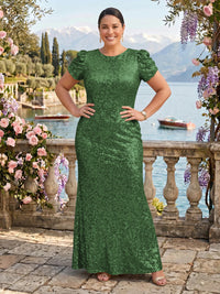 Sequin Jewel Mermaid Mother of the Bride/Groom Dresses Plus Size