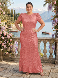 Sequin Jewel Mermaid Mother of the Bride/Groom Dresses Plus Size