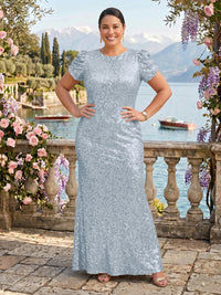 Sequin Jewel Mermaid Mother of the Bride/Groom Dresses Plus Size