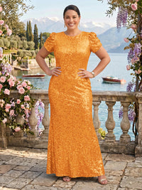 Sequin Jewel Mermaid Mother of the Bride/Groom Dresses Plus Size