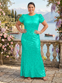 Sequin Jewel Mermaid Mother of the Bride/Groom Dresses Plus Size