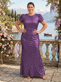 Sequin Jewel Mermaid Mother of the Bride/Groom Dresses Plus Size