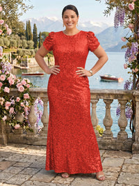 Sequin Jewel Mermaid Mother of the Bride/Groom Dresses Plus Size