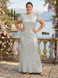 Sequin Jewel Mermaid Mother of the Bride/Groom Dresses Plus Size