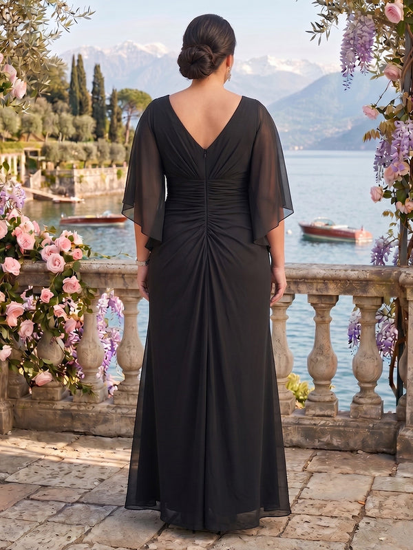 Jewel Mermaid Chiffon Mother of the Bride/Groom Dresses Plus Size