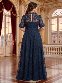 V Neck A Line Lace Mother of the Bride/Groom Dresses Plus Size