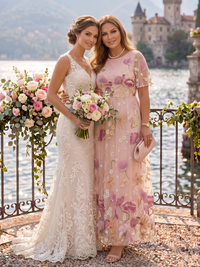 Jacquard Plus Size Jewel A Line Chiffon Short Sleeves Mother of the Bride/Groom Dresses