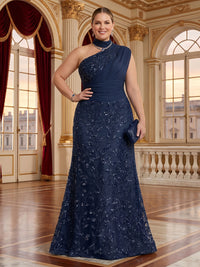 Plus Size High Neck Mermaid Mother of the Bride/Groom Dresses