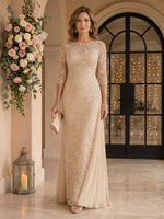Jewel Lace Mermaid Floor Length Mother of the Bride/Groom Dresses
