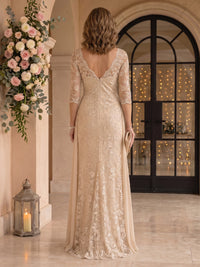 Jewel Lace Mermaid Floor Length Mother of the Bride/Groom Dresses