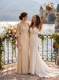 Jewel Lace Mermaid Floor Length Mother of the Bride/Groom Dresses